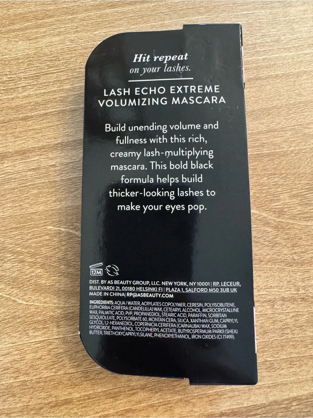 Laura Geller - Lash Echo Volumizing Mascara - Black - New!